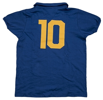 Pele Full Name Signed "Edson Arantes do Nascimento" 1958 Style Brazil World Cup Shirt (PSA/DNA)